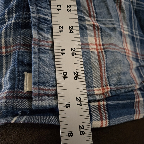 Lucky Brand Blue Plaid Men's Longsleeve Shirt - Picture 8 of 8